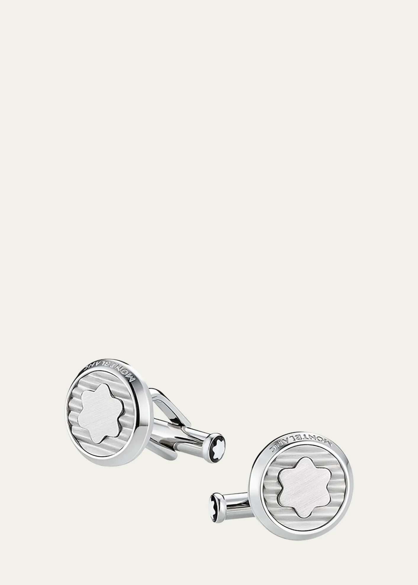 MontblancMen's Stainless Steel Snowcap Emblem Cufflinks