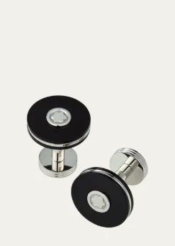 MontblancRound Resin Stainless Steel Cuff Links