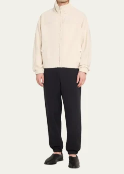 MORDECAIMen's Cotton Drill Stand-Collar Blouson Jacket