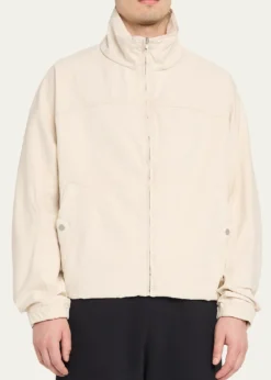 MORDECAIMen's Cotton Drill Stand-Collar Blouson Jacket