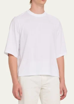 MORDECAIMen's Cotton Jersey Foulard-Print Crewneck T-Shirt