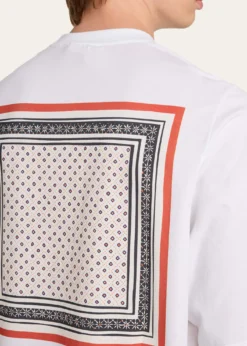MORDECAIMen's Cotton Jersey Foulard-Print Crewneck T-Shirt