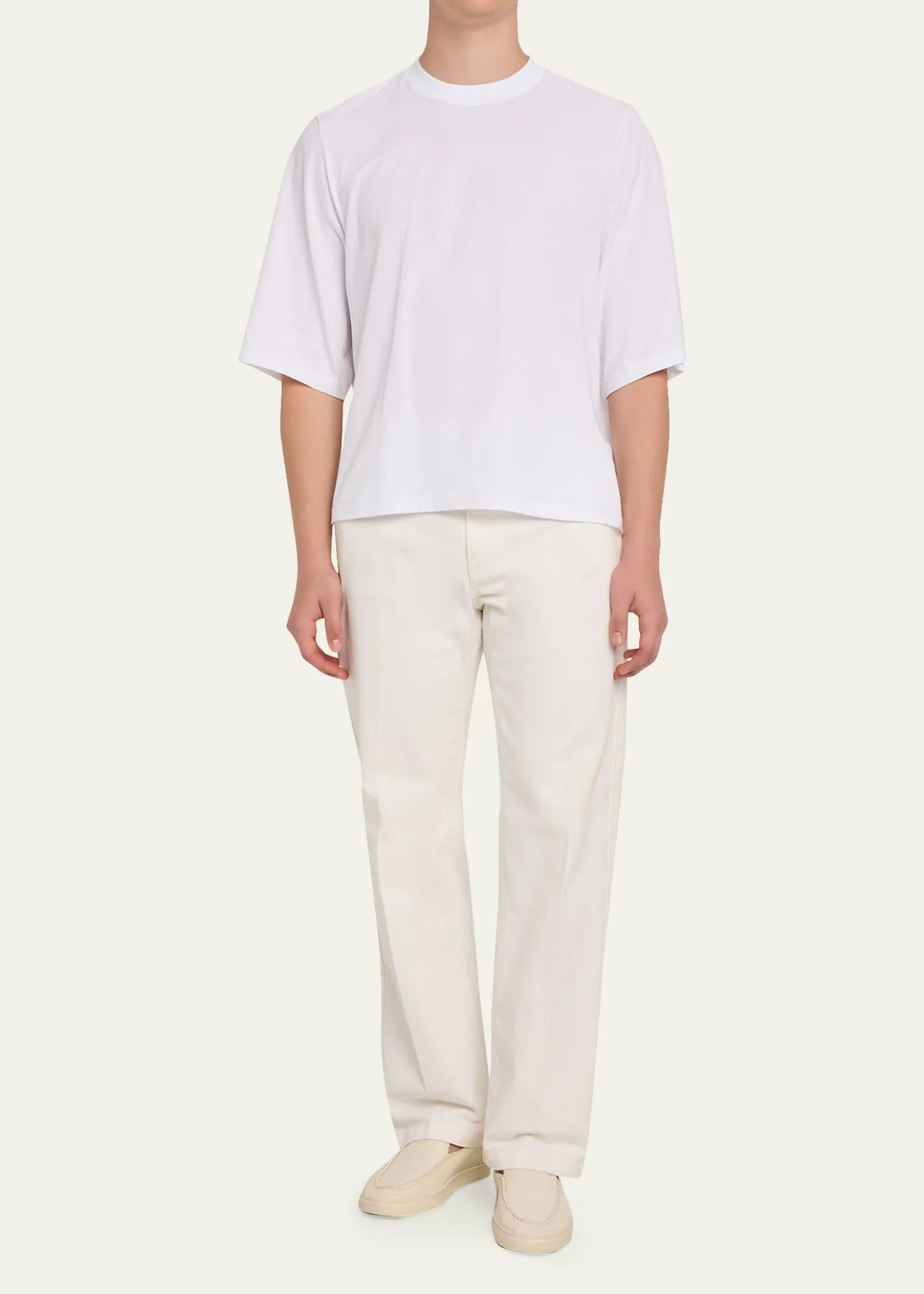 MORDECAIMen's Cotton Jersey Foulard-Print Crewneck T-Shirt