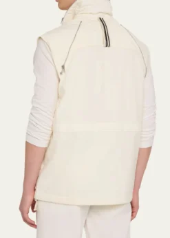 MORDECAIMen's Parachute Multi-Zip Nylon Vest