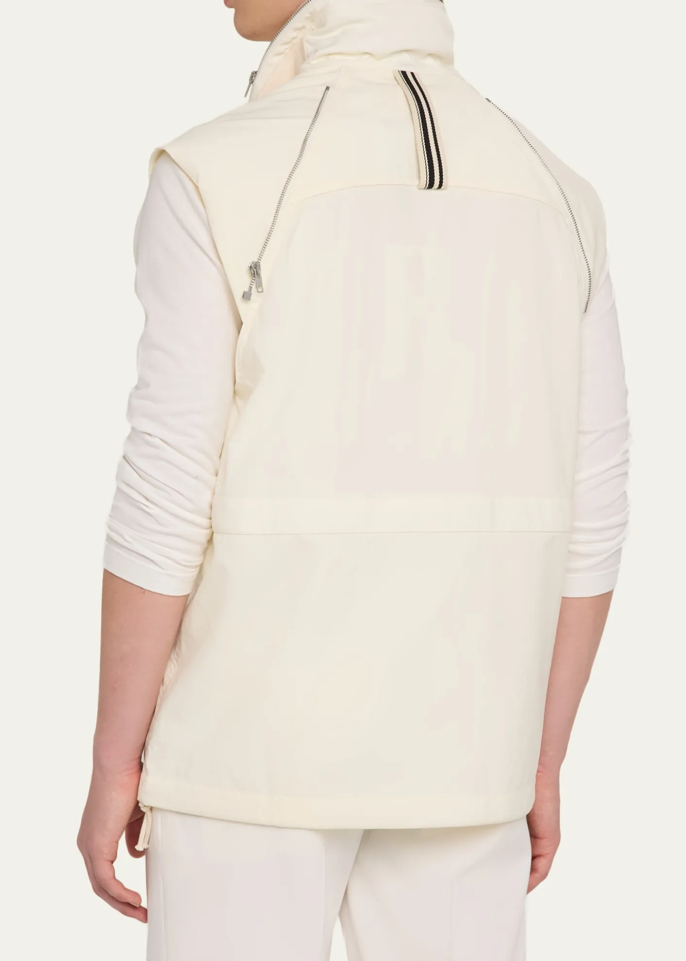 MORDECAIMen's Parachute Multi-Zip Nylon Vest