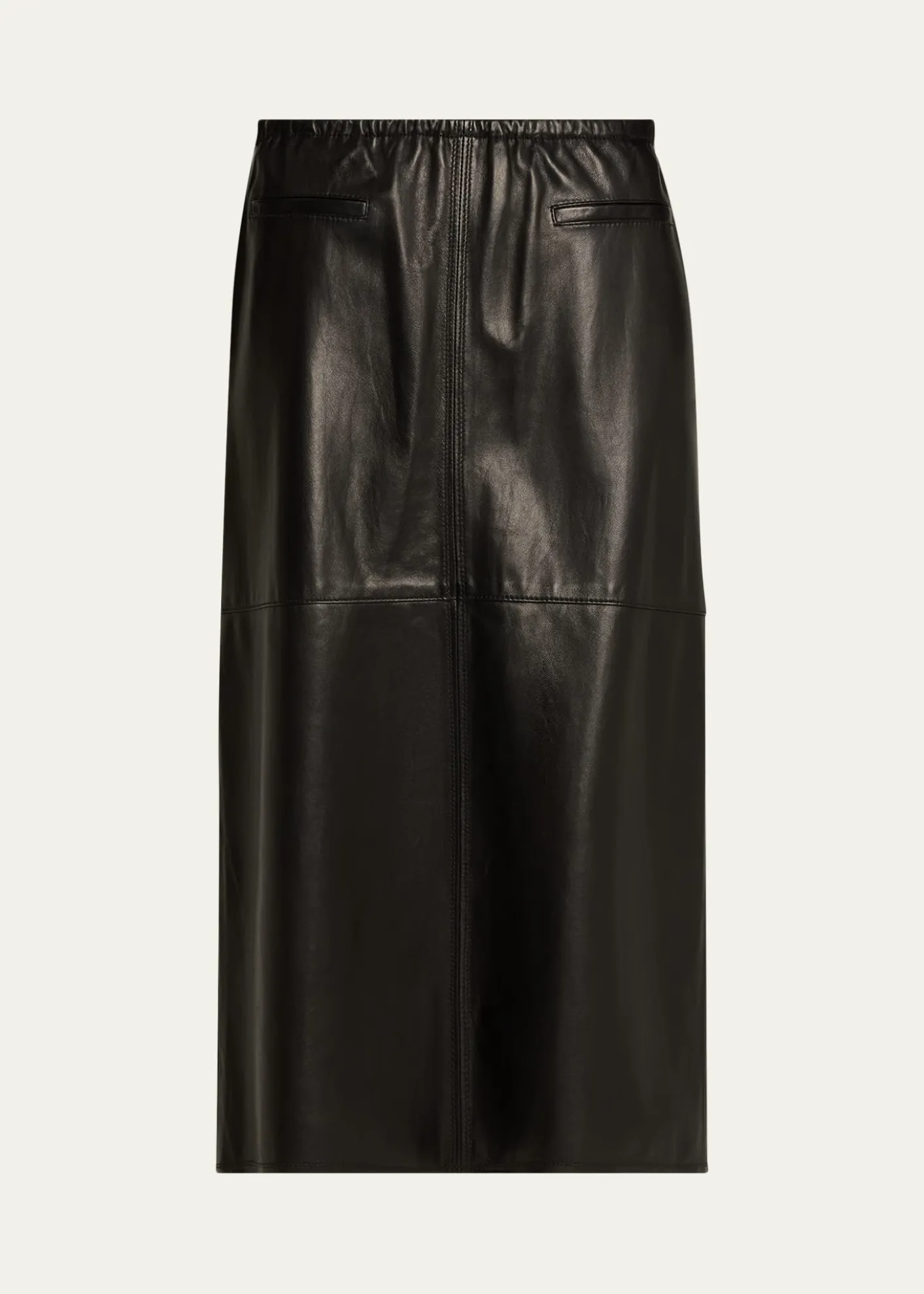 NACKIYERunway Leather Midi Skirt