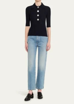 NACKIYESugarman Short Sleeve Knit Polo