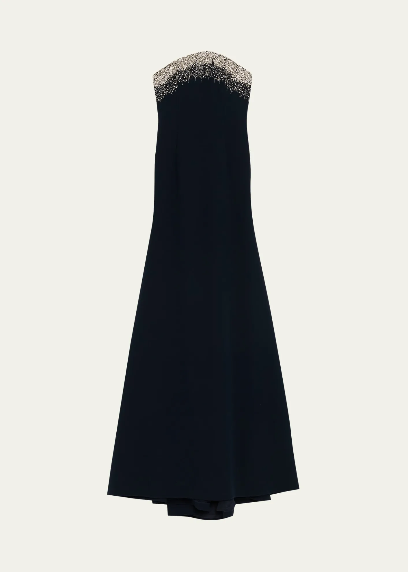 Naeem KhanCrystal Embroidered Strapless Trumpet Gown