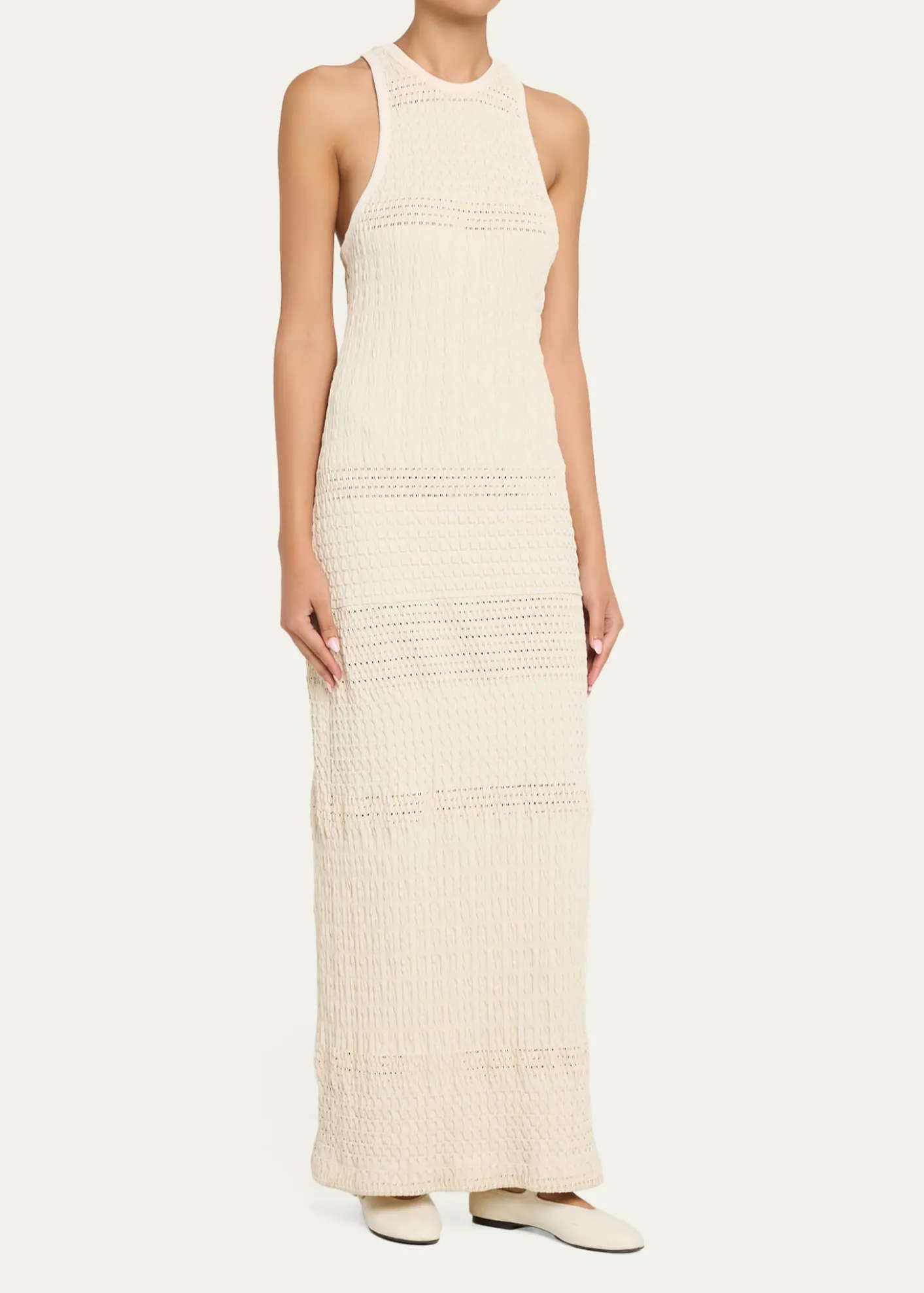 NanushkaAinhoa Textured Knit Maxi Dress