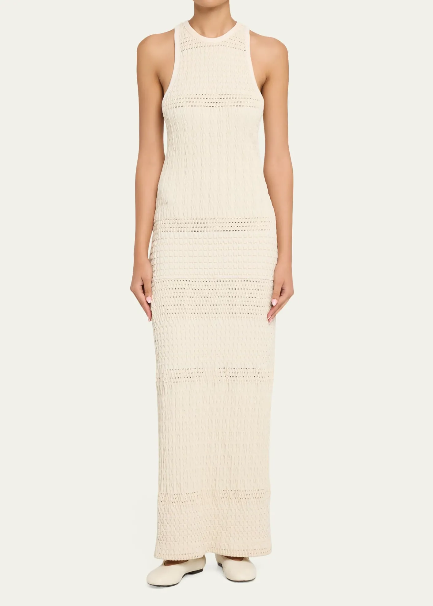 NanushkaAinhoa Textured Knit Maxi Dress