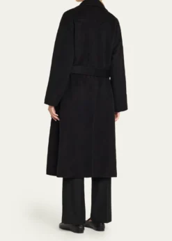 NanushkaAlamo Wool-Blend Long Wrap Coat
