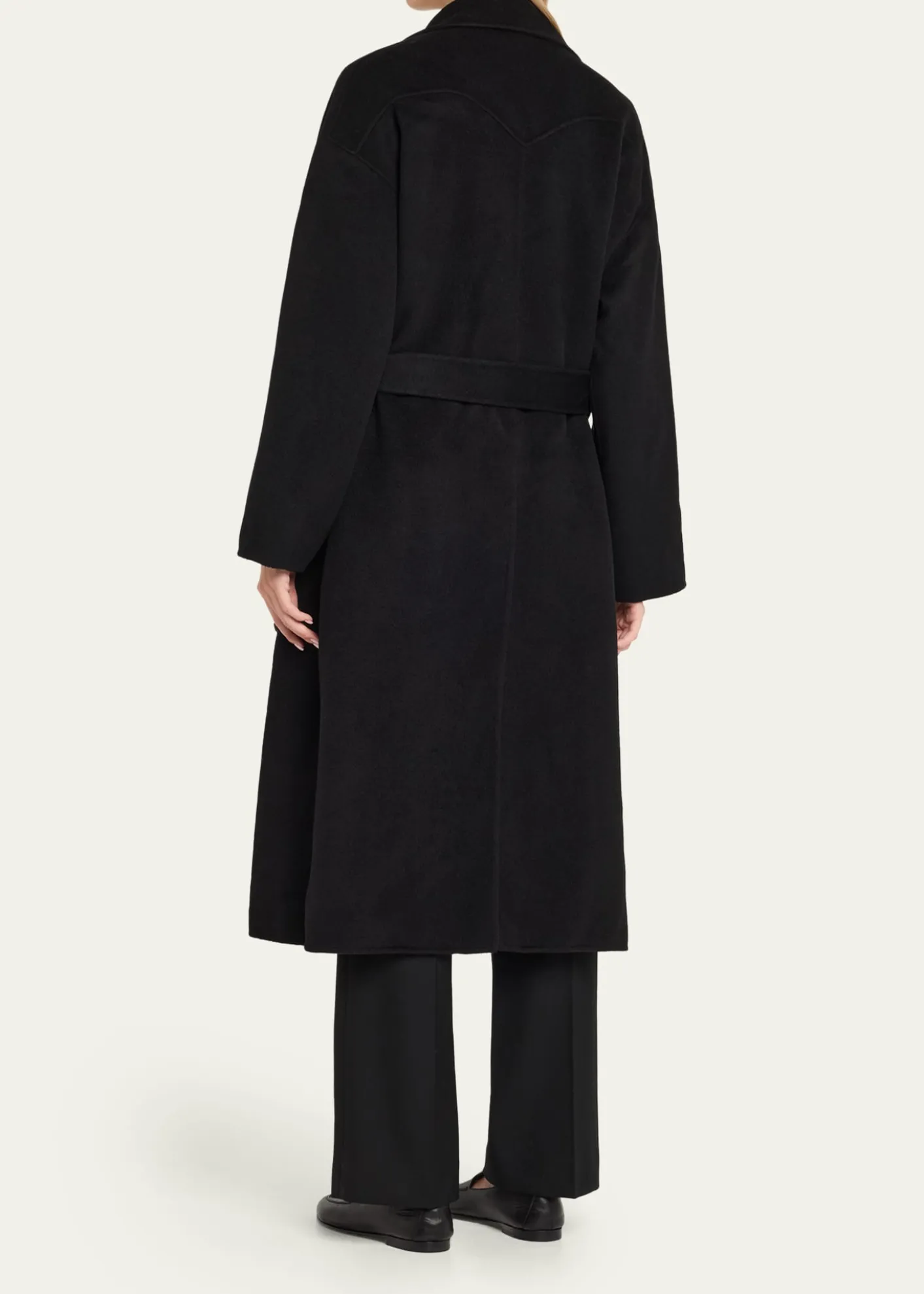 NanushkaAlamo Wool-Blend Long Wrap Coat