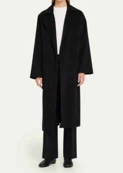 NanushkaAlamo Wool-Blend Long Wrap Coat