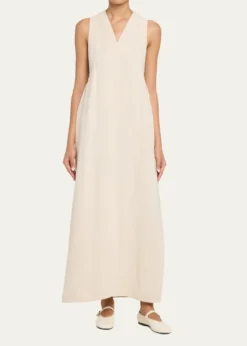 NanushkaAmarilis Linen Fringe Maxi Dress