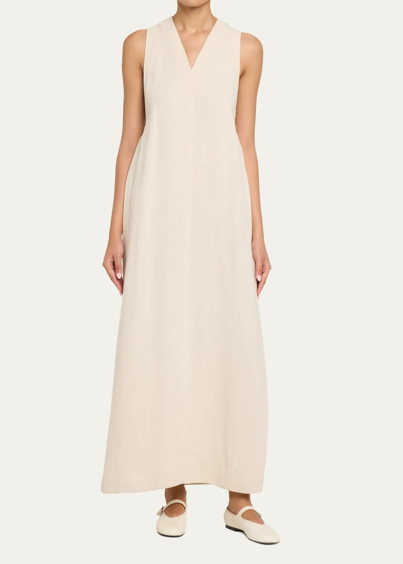 NanushkaAmarilis Linen Fringe Maxi Dress