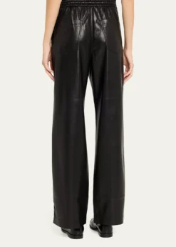 NanushkaCalie Alt-Leather Drawstring Pants