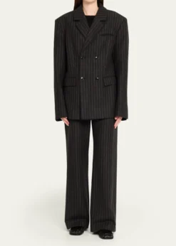 NanushkaOsono Pinstripe Wool Blazer