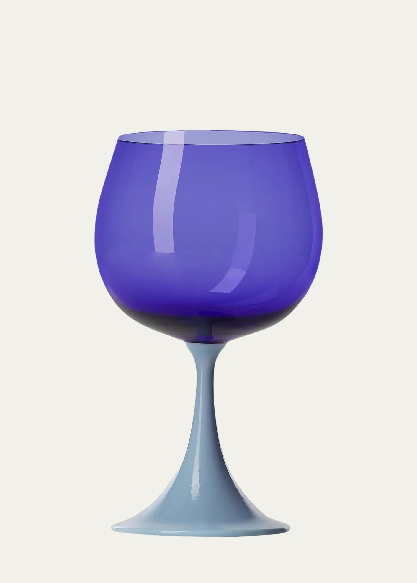 Nason MorettiBurlesque Light Blue/Blue Wine Glass, 29 oz.