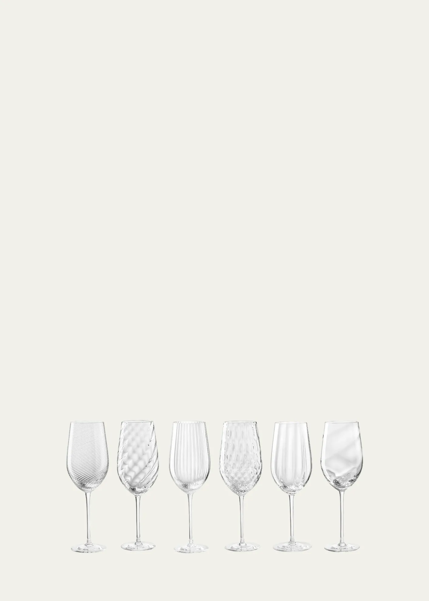Nason MorettiTolomeo Assorted White Wine Glasses, Set of 6