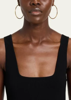 NEST JewelryThin Hammered 22k Gold-Plated Hoop Earrings