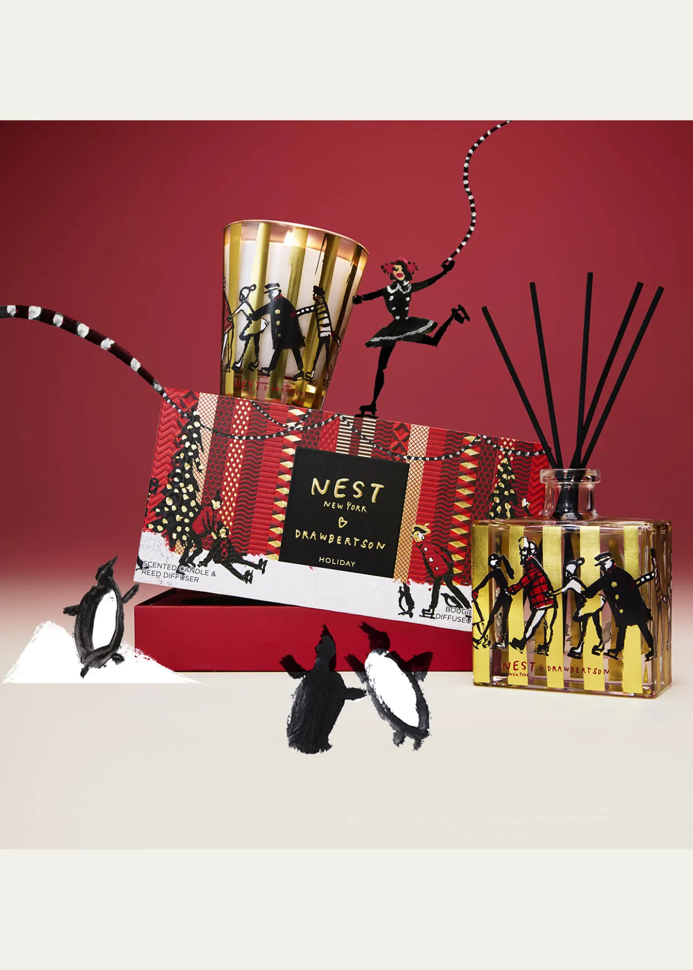 NEST New YorkDrawbertson Holiday Candle & Diffuser Set