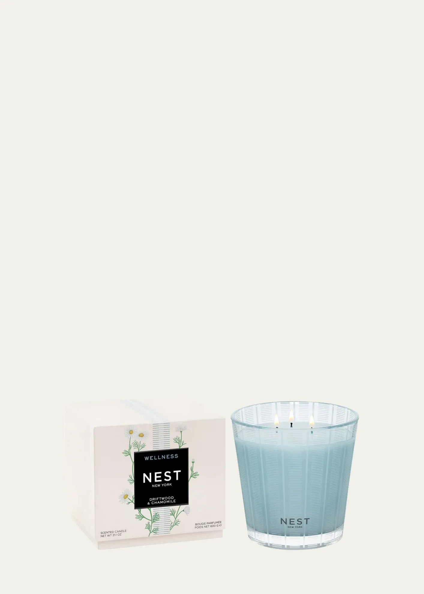 NEST New YorkDriftwood & Chamomile 3-Wick Candle, 21.2 oz.