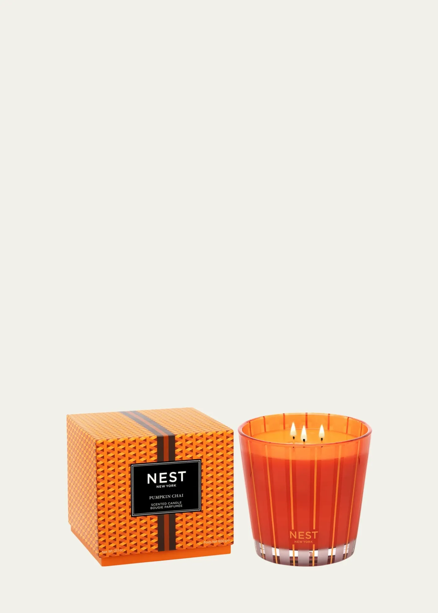 NEST New YorkPumpkin Chai 3 Wick Candle, 21.2 oz./ 600 g