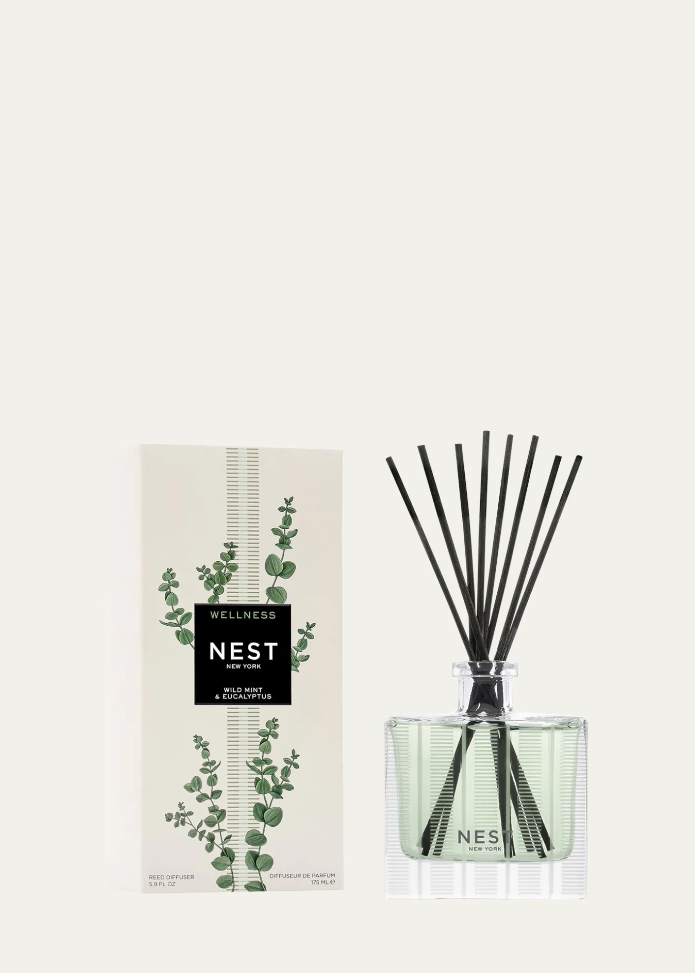 NEST New YorkWild Mint Eucalyptus Reed Diffuser, 5.9 oz.