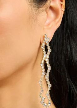 Nickho ReyBowie Statement Earrings, Gold