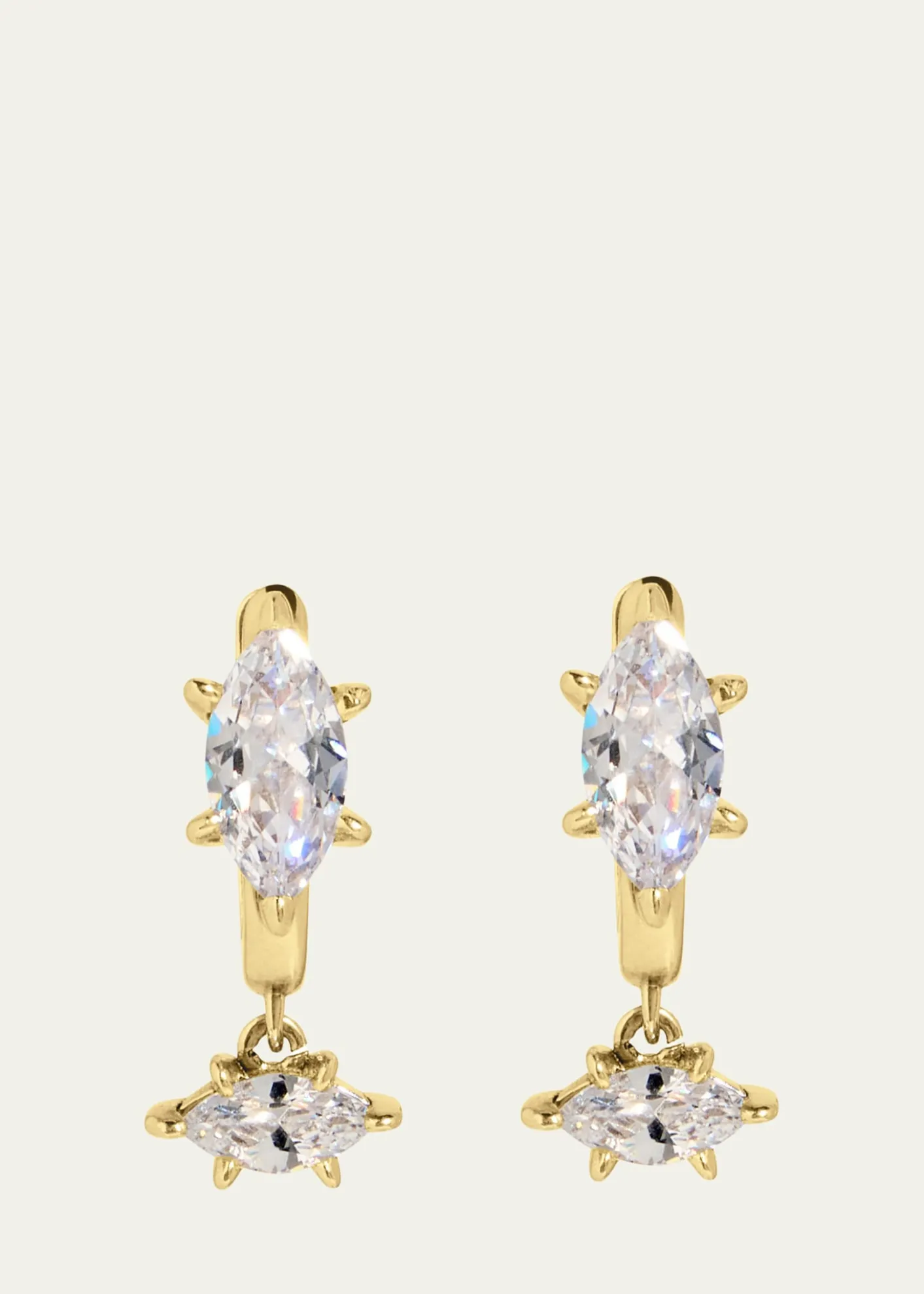 Nickho ReyDiana 14K Gold Vermeil Cubic Zirconia Drop Earrings