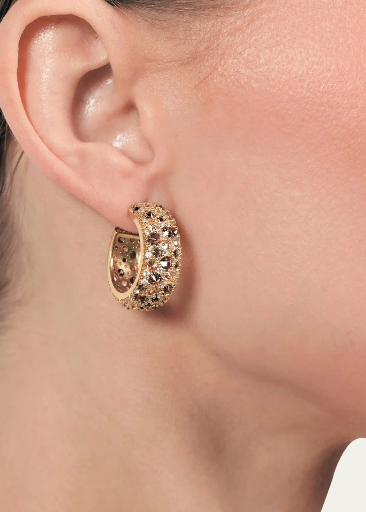 Nickho ReyLeary Hoop Earrings, Leopard