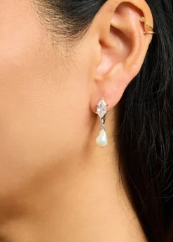 Nickho ReyParisian Pearl Earrings, White