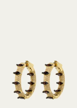 Nickho ReyRollins 14K Gold Vermeil Cubic Zirconia Hoop Earrings