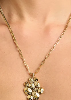 Nickho ReyBraque 14K Gold Vermeil Cubic Zirconia Pendant Necklace