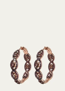 Nickho ReyMini Sylvie Hoop Earrings, Espresso