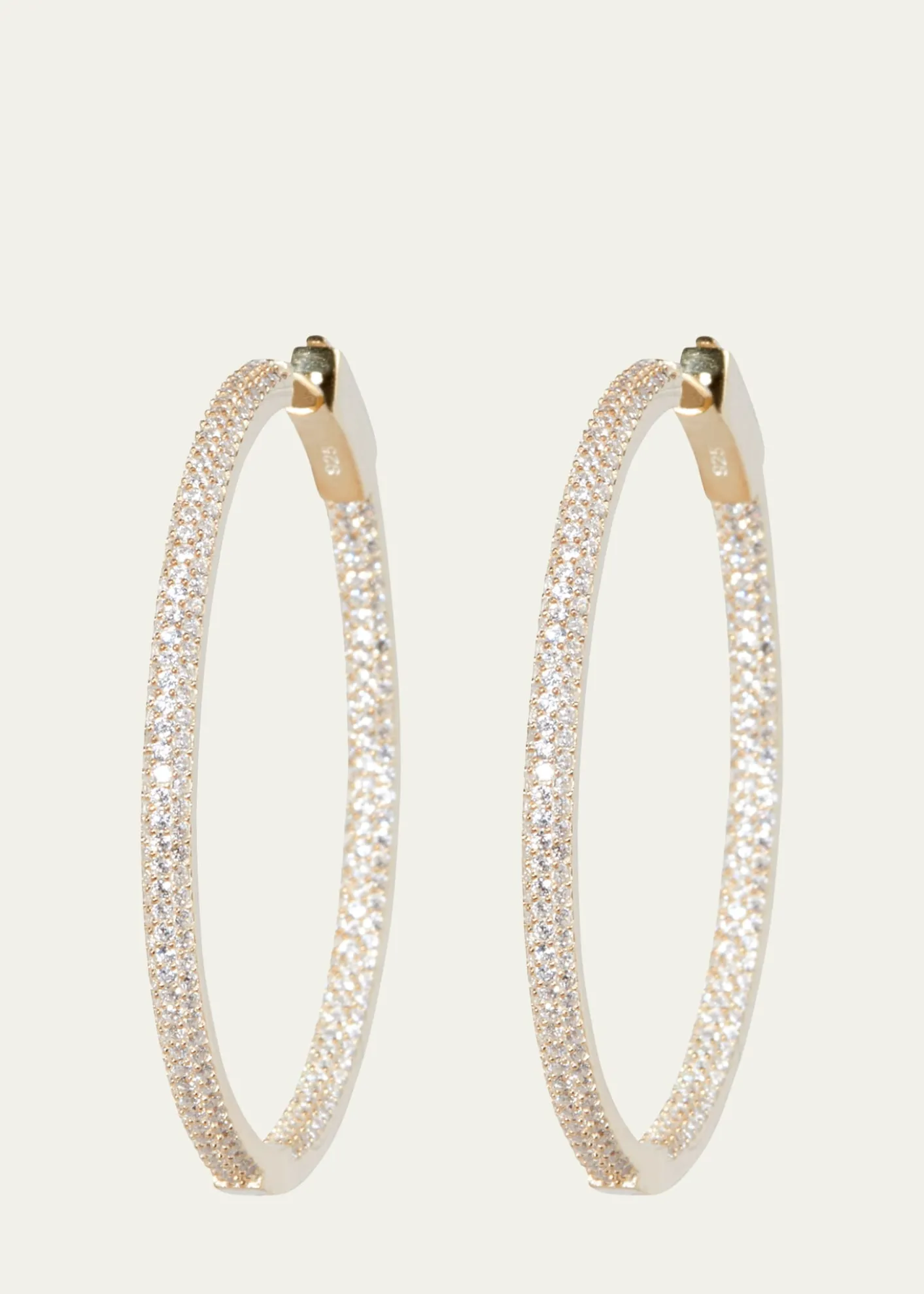 Nickho ReySlim Tire Hoop Earrings, Gold