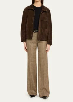 Nili LotanDominic Calfskin Suede Jacket