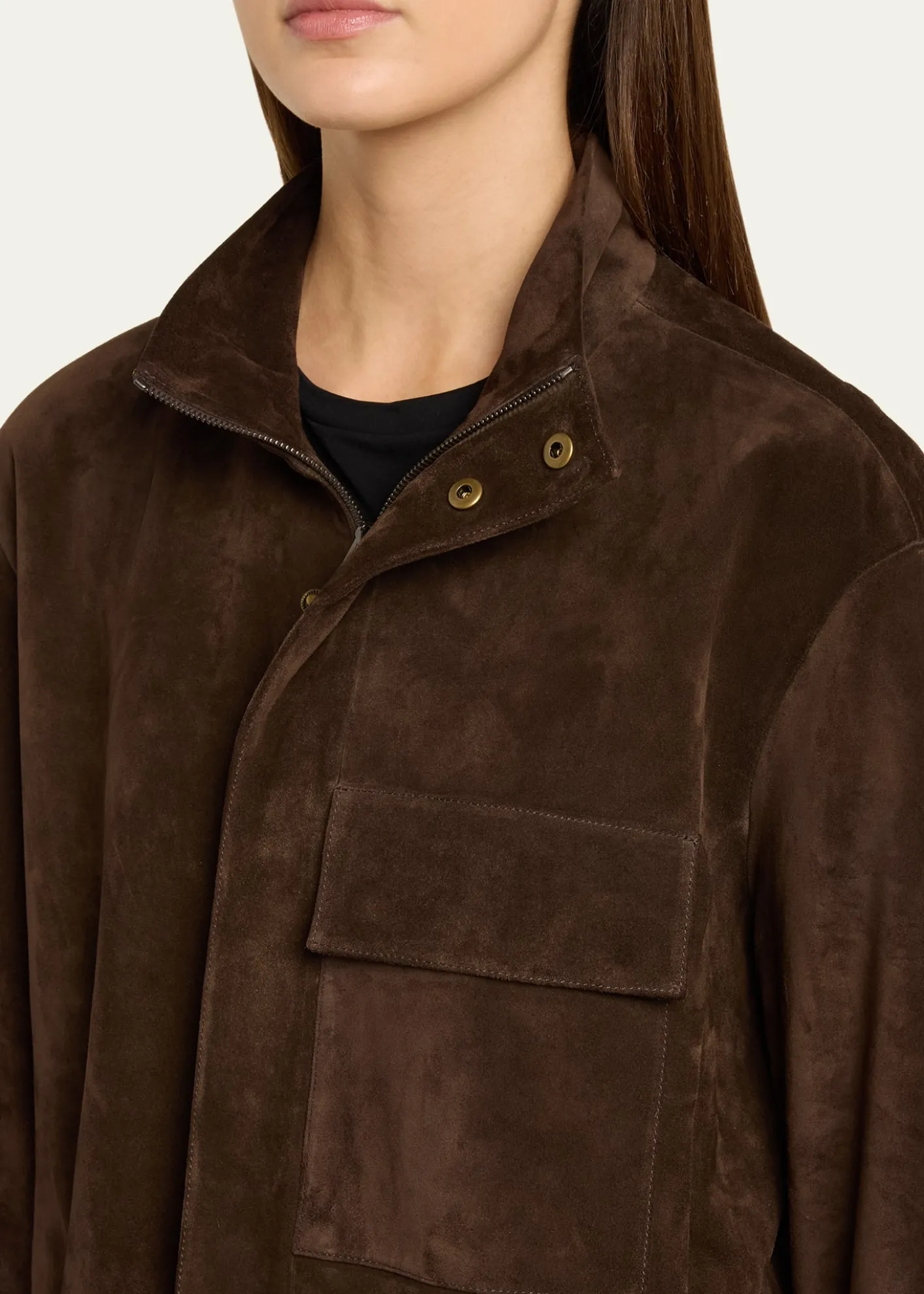 Nili LotanDominic Calfskin Suede Jacket
