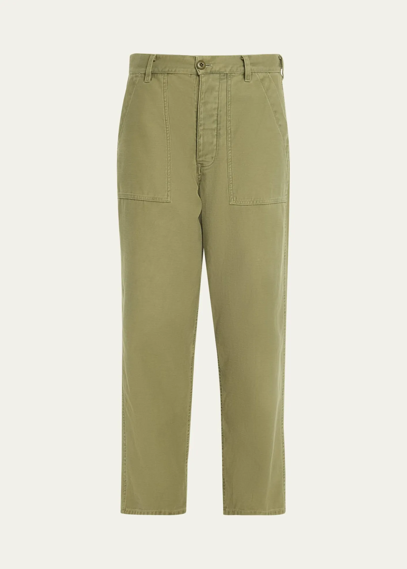 Nili LotanEarl Cotton Straight-Leg Ankle Pants