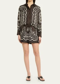 Nili LotanFrances Silk Shorts
