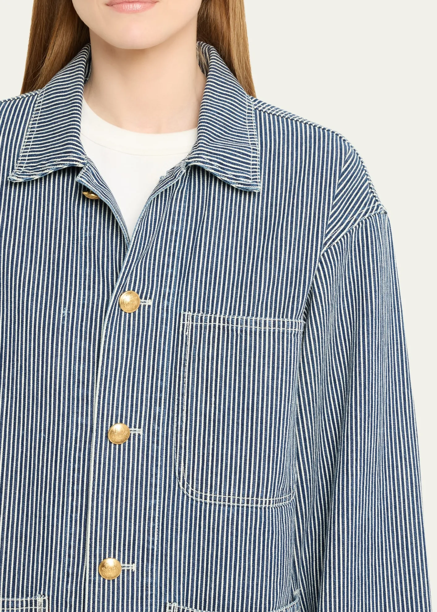 Nili LotanFranklin Striped Chore Coat