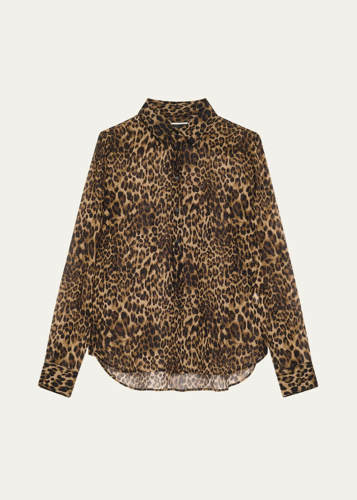 Nili LotanGaia Polka-Dot Silk Slim Button-Down Shirt