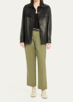 Nili LotanGus Fringe Leather Jacket