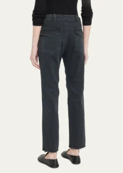 Nili LotanJenna Cropped Raw-Edge Pants