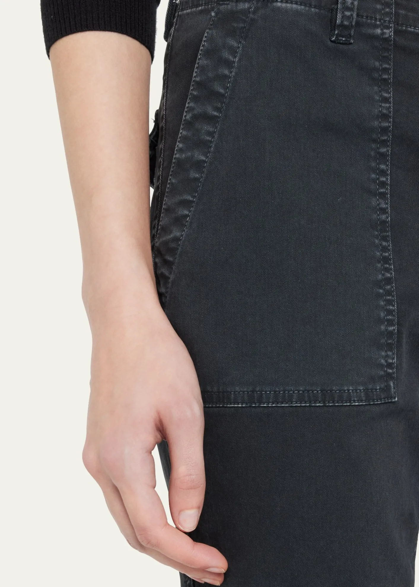 Nili LotanJenna Cropped Raw-Edge Pants