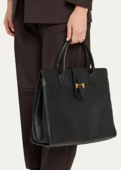 Nili LotanLou Leather Top-Handle Bag