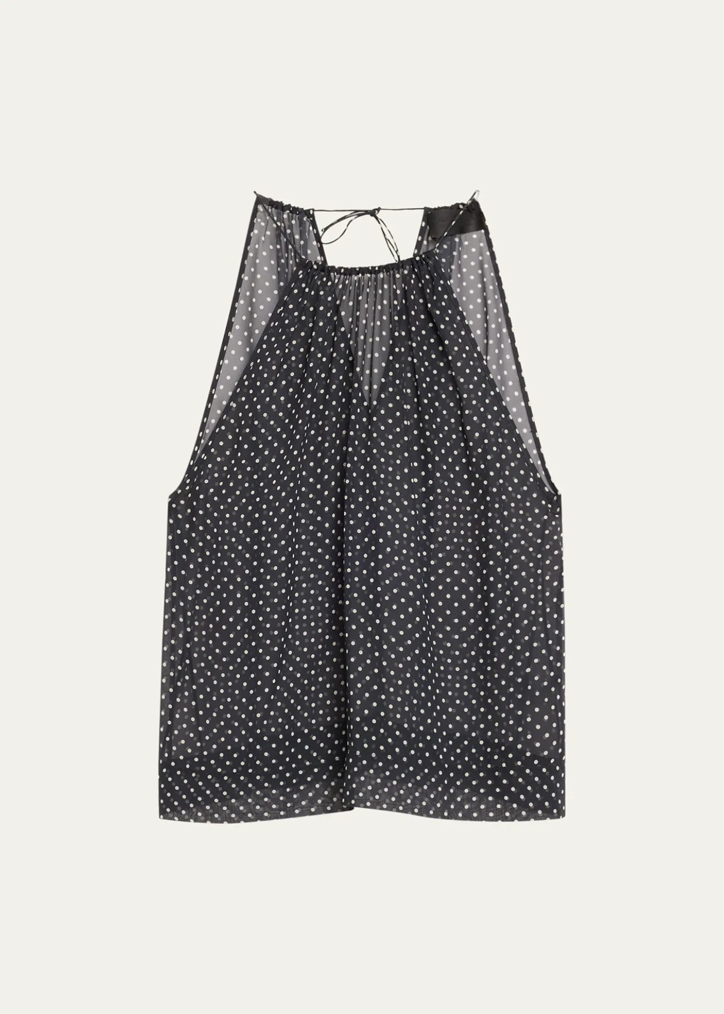 Nili LotanNikki Silk Polka Dot Halter Top