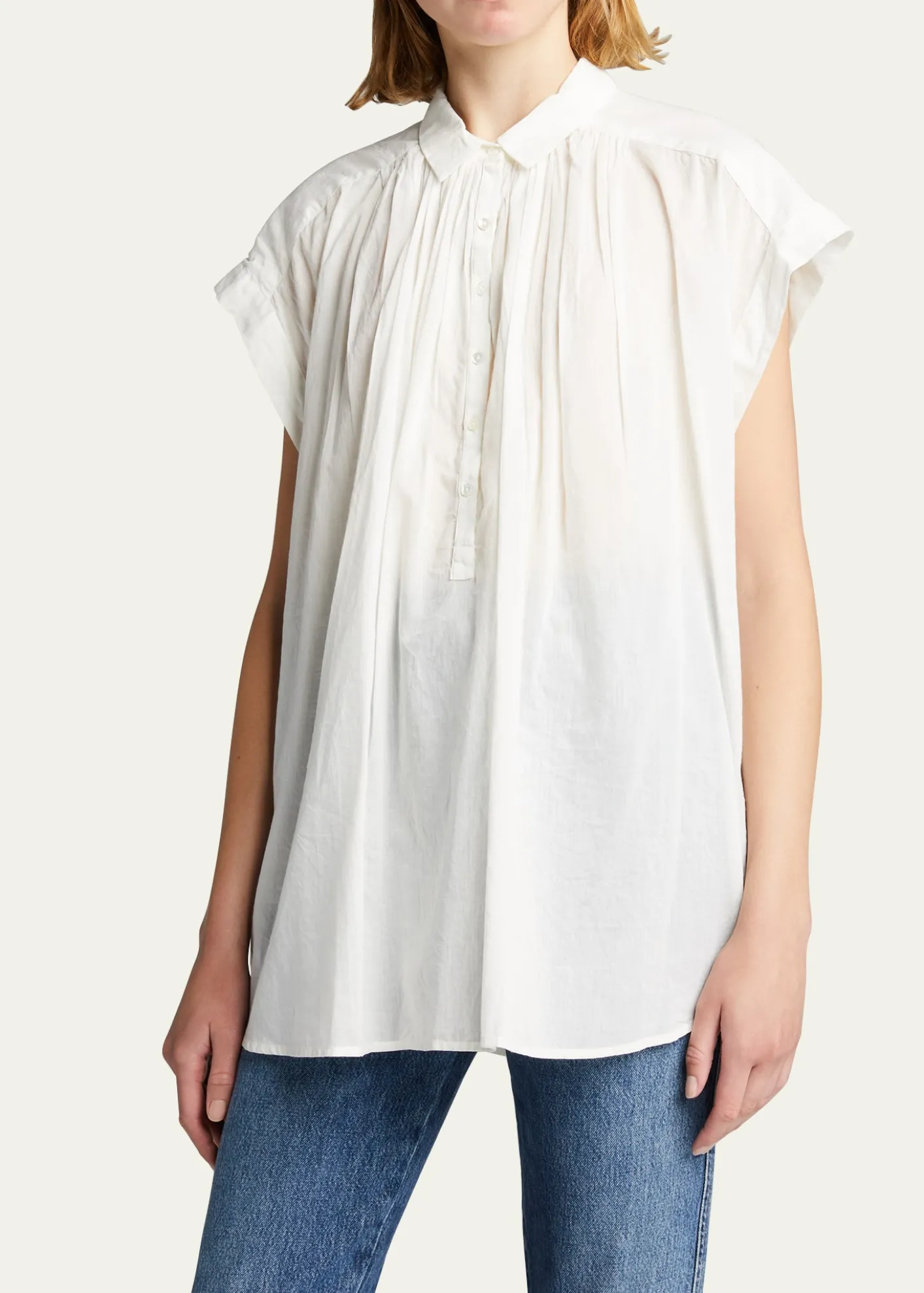 Nili LotanNormandy Cotton Voile Blouse