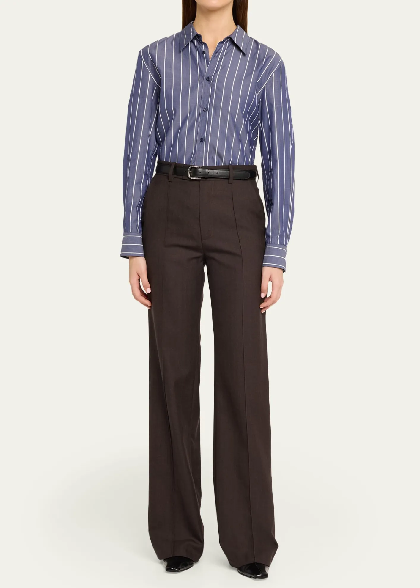 Nili LotanRaphael Classic Striped Button-Down Shirt