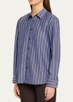 Nili LotanRaphael Classic Striped Button-Down Shirt